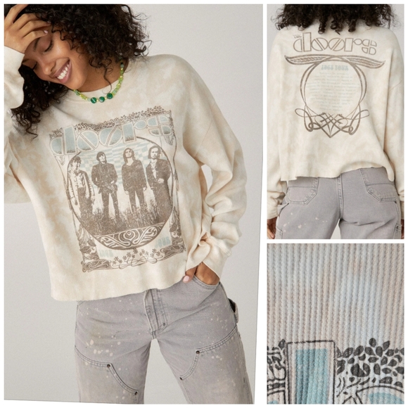 Daydreamer Tops - Daydreamer The Doors 1968 Tour thermal top